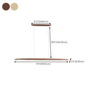 Modern Dimmable LED Adjustable Wood Island Pendant Light