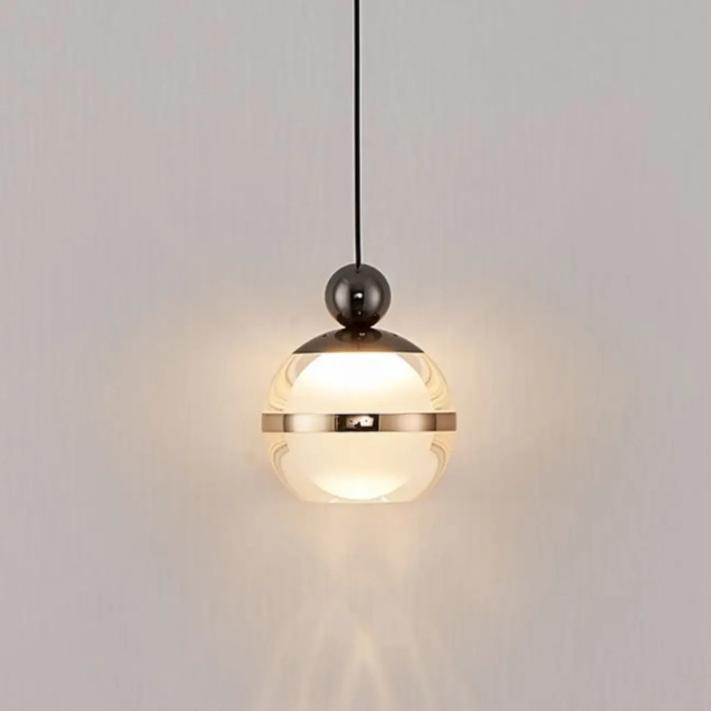 Modern Gold Glass 3-Light Adjustable Island Light