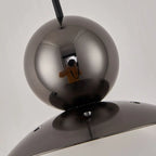 Modern Gold Glass 3-Light Adjustable Island Light