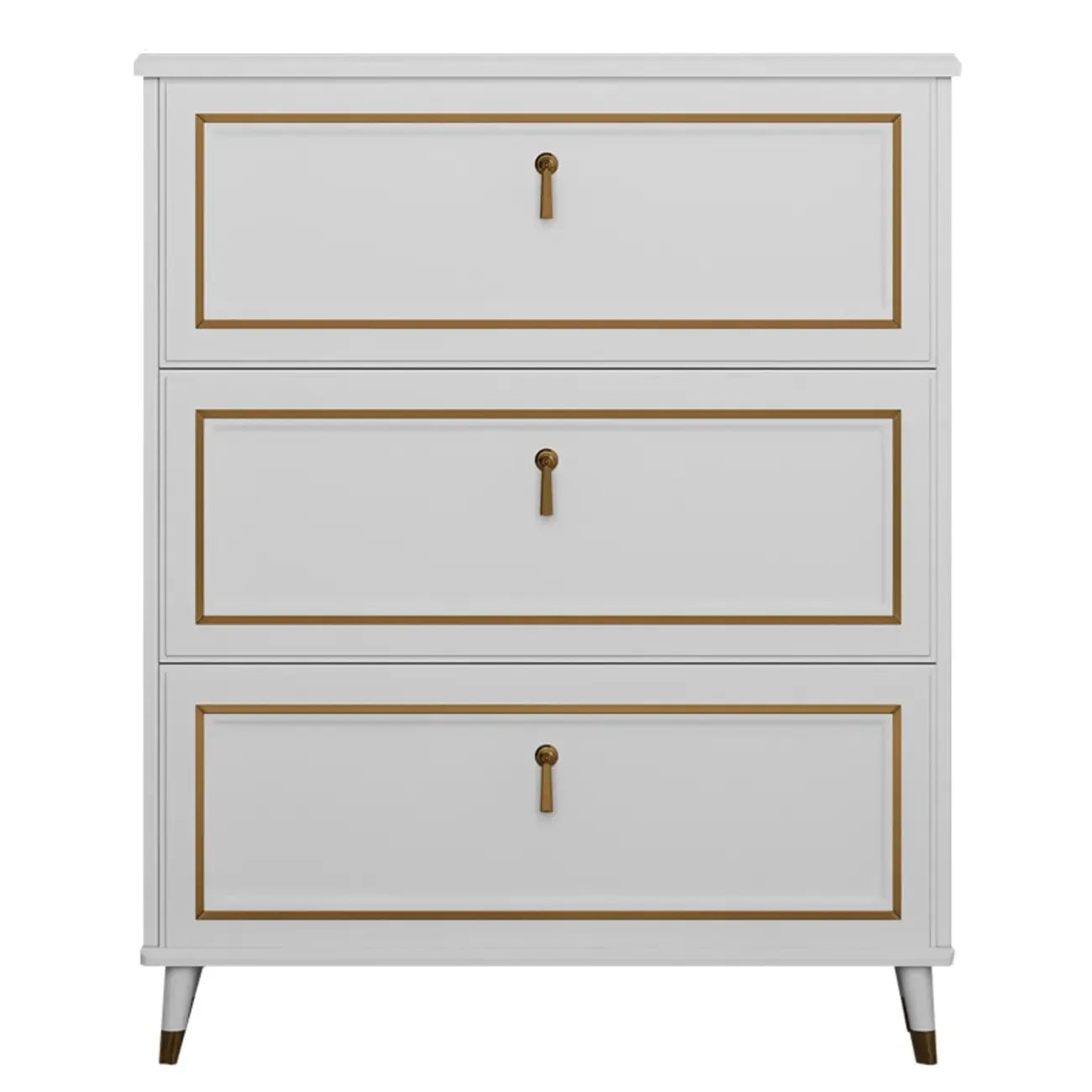 Grey Wooden Drop Front Shoe Cabinet with Adjustable Shelves