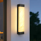 Contemporary Outdoor Plastic Beige LED Wall Sconce