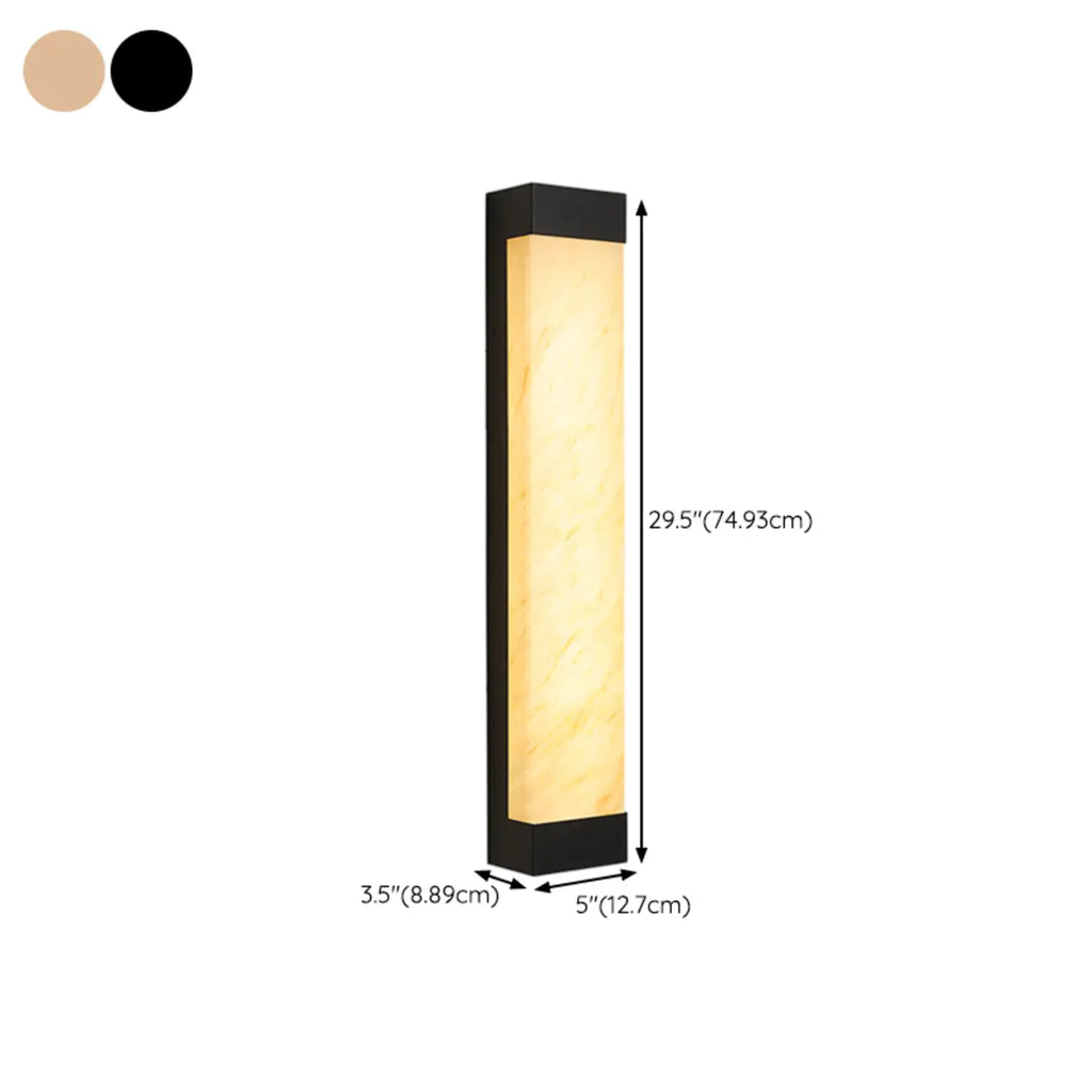 Contemporary Outdoor Plastic Beige LED Wall Sconce