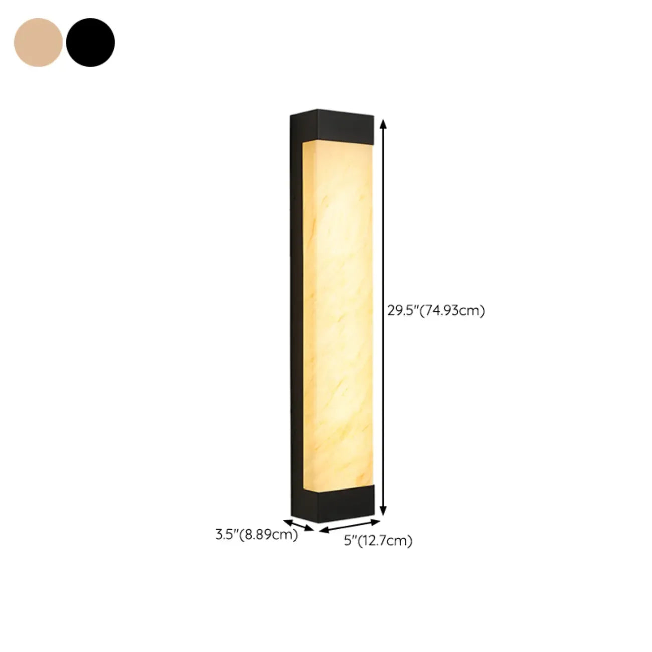 Contemporary Outdoor Plastic Beige LED Wall Sconce