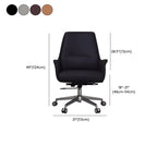 Modern White Orange Leather Ergonomic Executive Office Chair