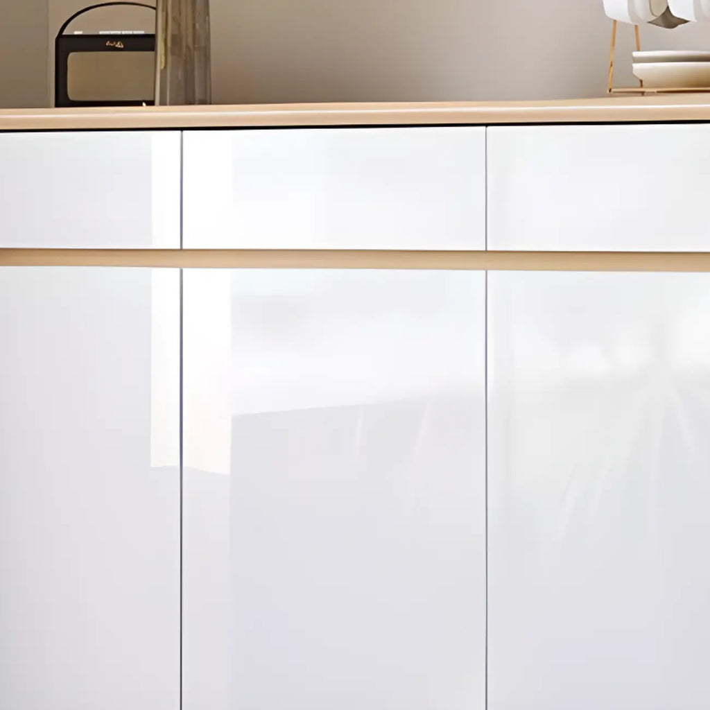 Modern Solid Wood Shoe Cabinet with Storage