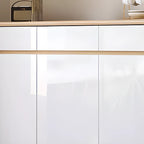 Modern Solid Wood Shoe Cabinet with Storage