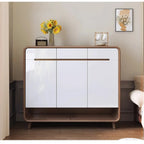 Modern Solid Wood Shoe Cabinet with Storage