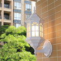 Modern Metal Lantern Glass Shade LED Outdoor Wall Light