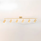 Modern Cylinder Semi-Flush Mount Metal Track Light