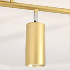 Modern Cylinder Semi-Flush Mount Metal Track Light