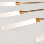 Modern Gold Sunburst LED Flush Mount Ceiling Light