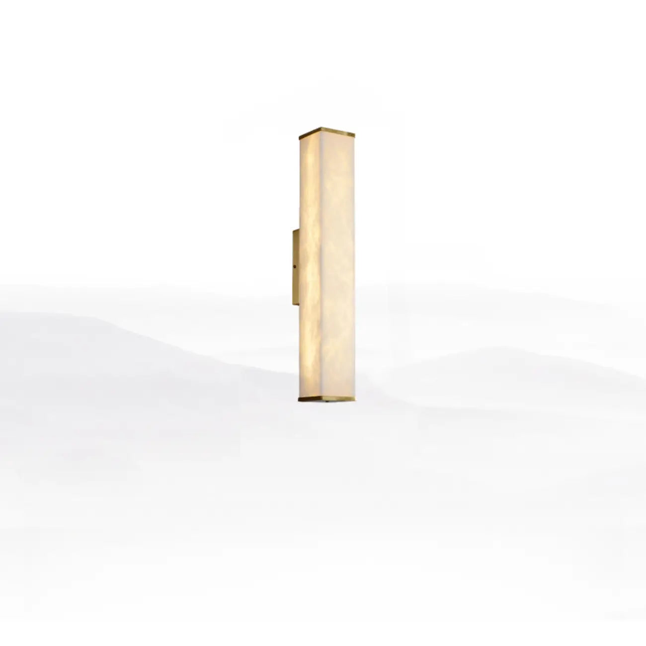 Modern Metallic Rectangular Tri Color Light Metal Wall Lght