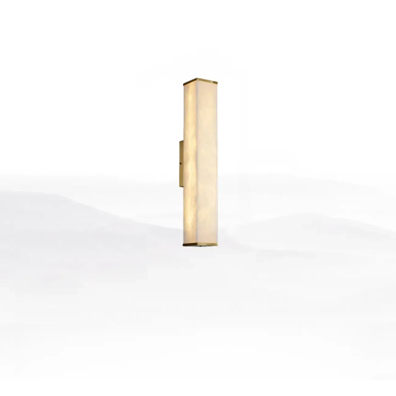 Modern Metallic Rectangular Tri Color Light Metal Wall Lght