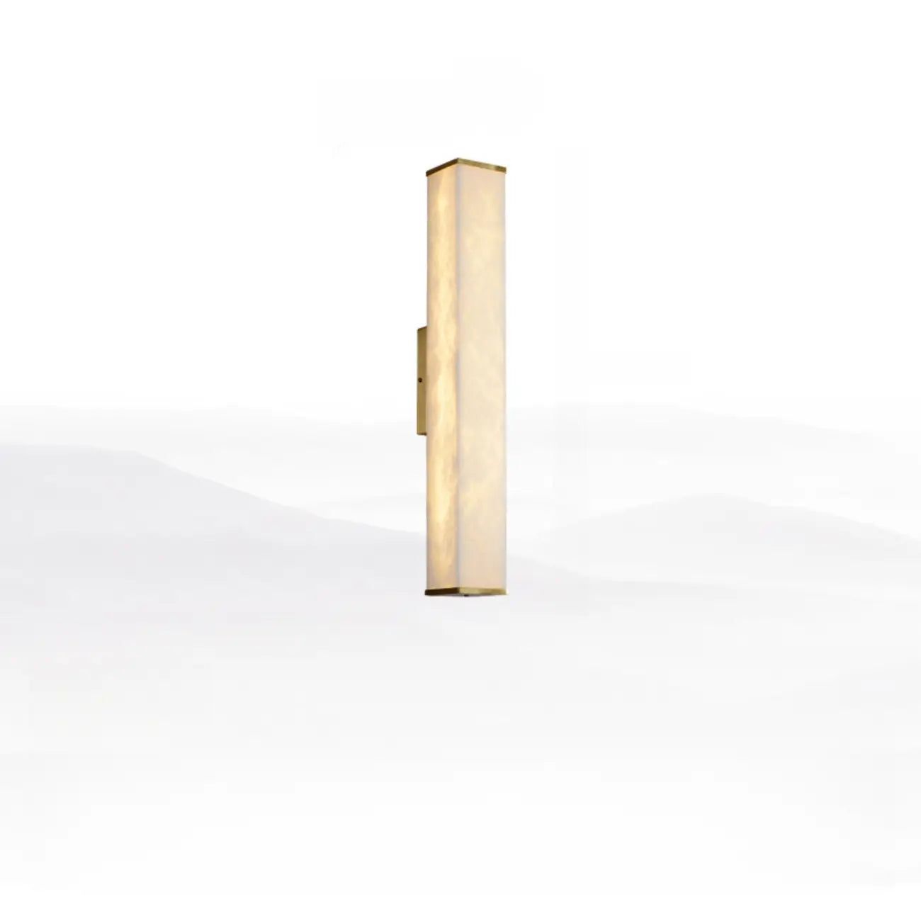 Modern Metallic Rectangular Tri Color Light Metal Wall Lght
