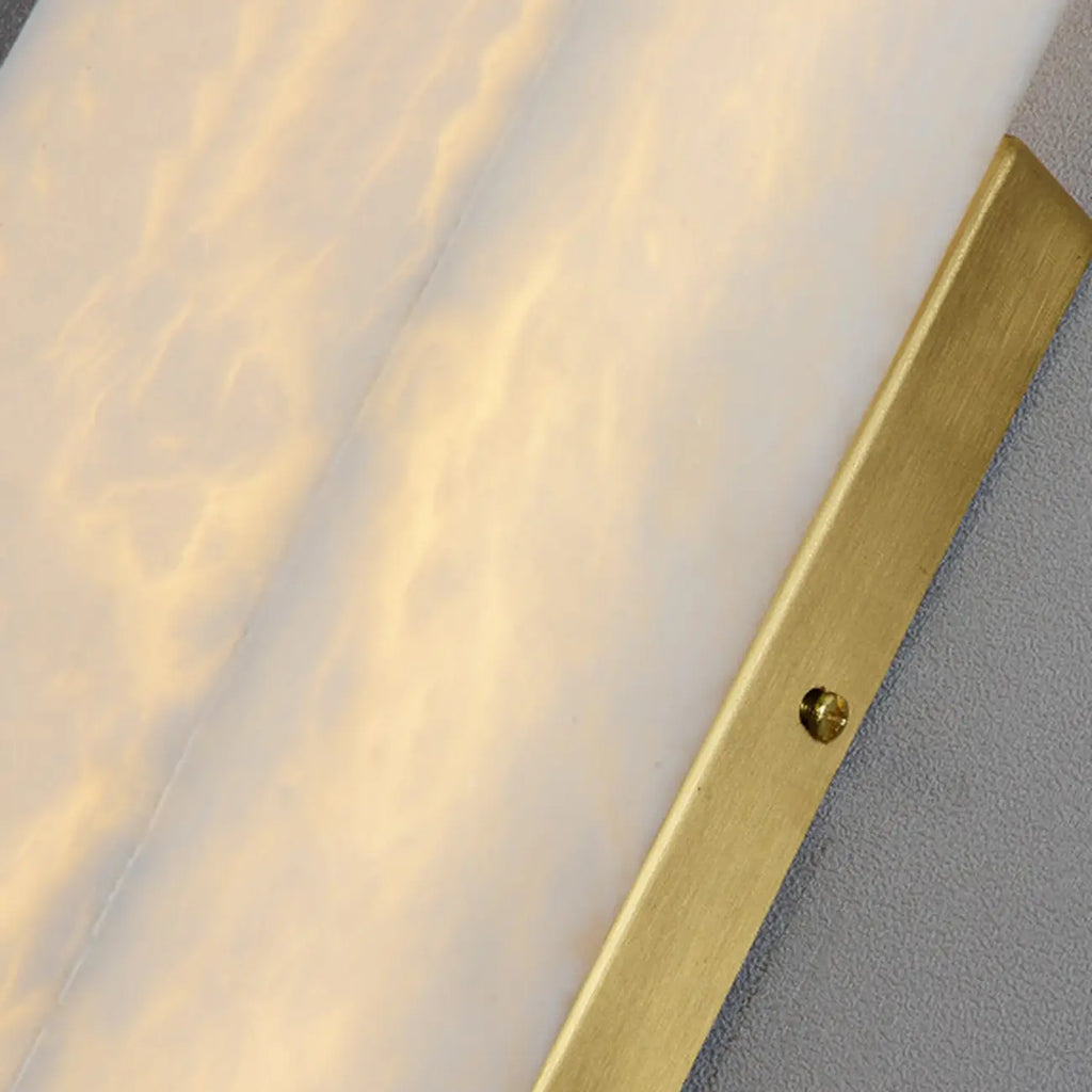 Modern Metallic Rectangular Tri Color Light Metal Wall Lght