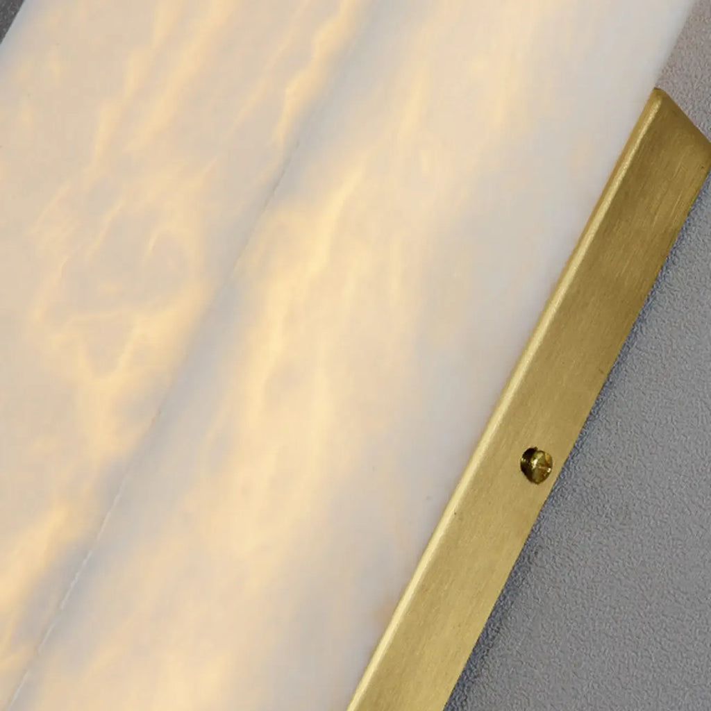 Modern Metallic Rectangular Tri Color Light Metal Wall Lght