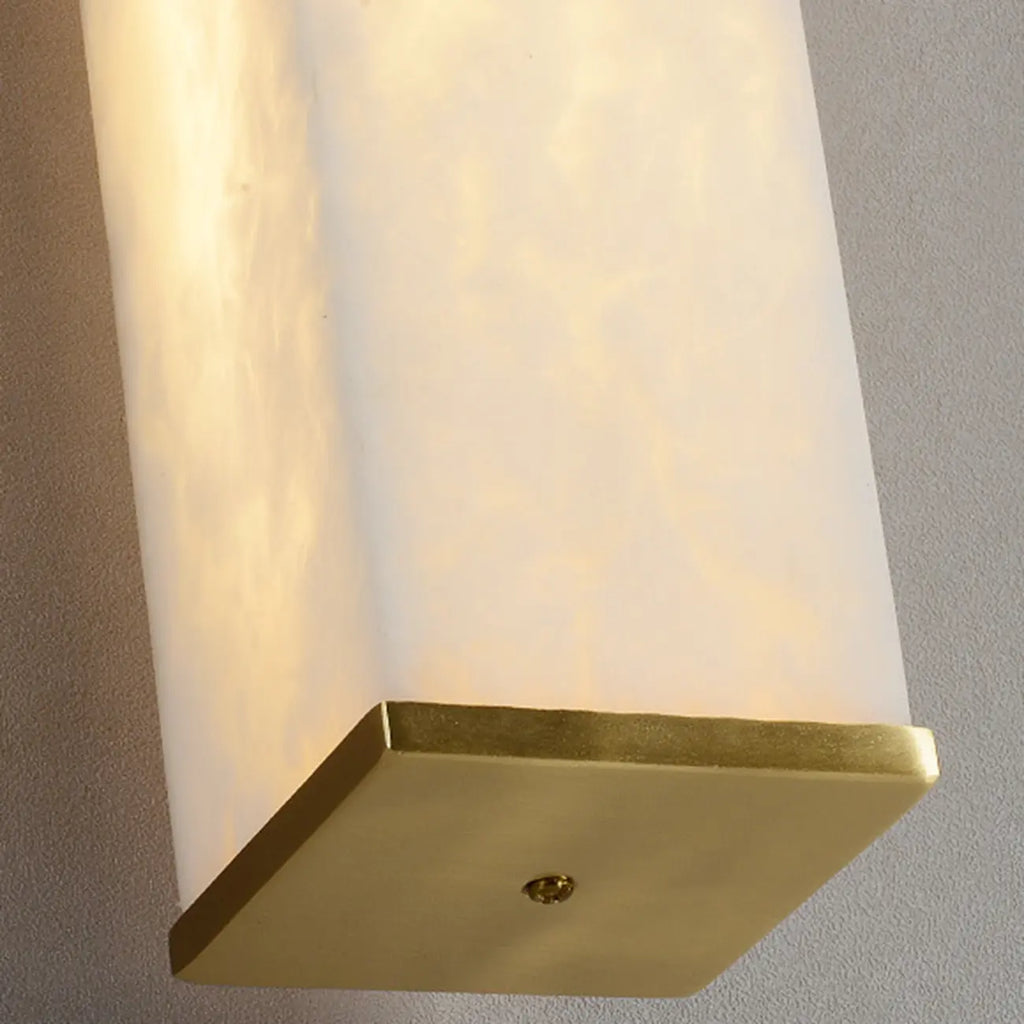 Modern Metallic Rectangular Tri Color Light Metal Wall Lght