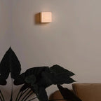 Ambient Cloth Shade Square Flush Mount Wall Sconce