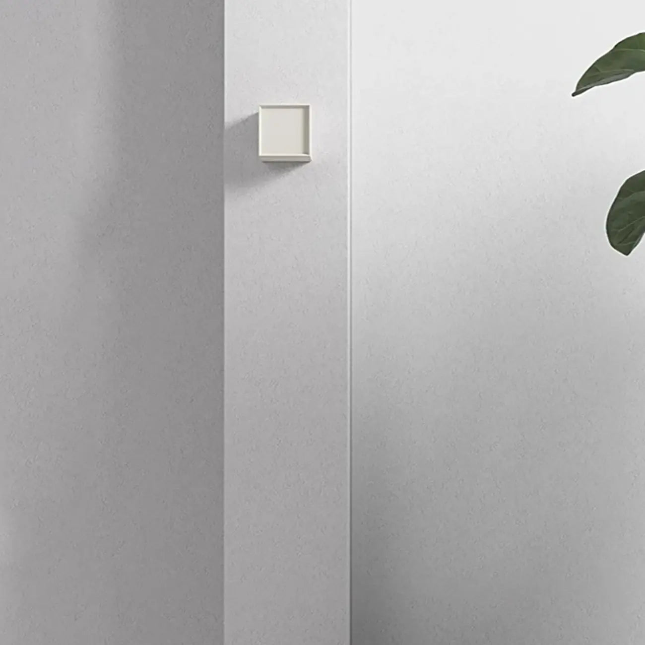 Ambient Cloth Shade Square Flush Mount Wall Sconce
