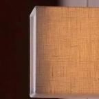Ambient Cloth Shade Square Flush Mount Wall Sconce