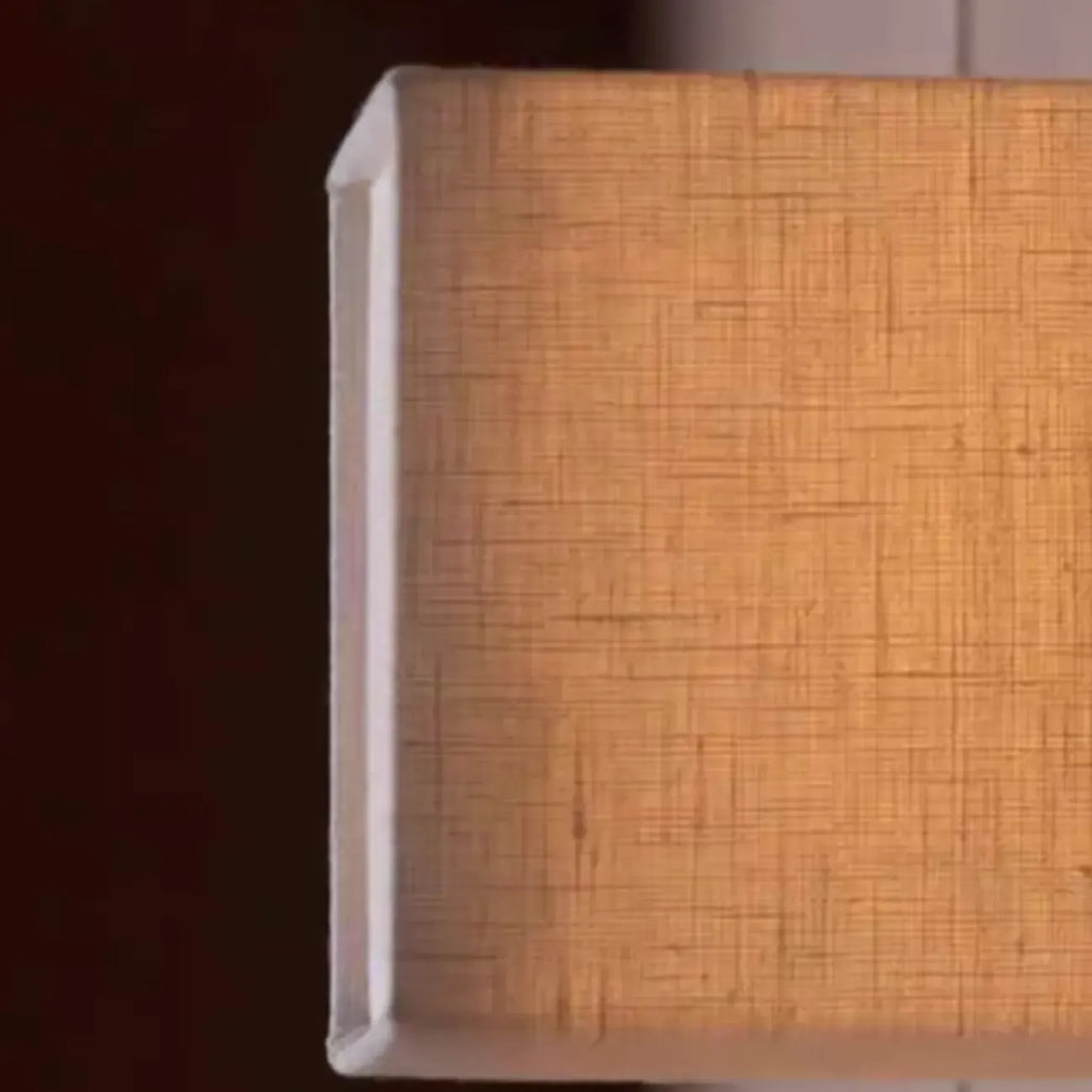 Ambient Cloth Shade Square Flush Mount Wall Sconce