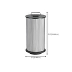 Black Metal Cylindrical Glass Post Cap Light