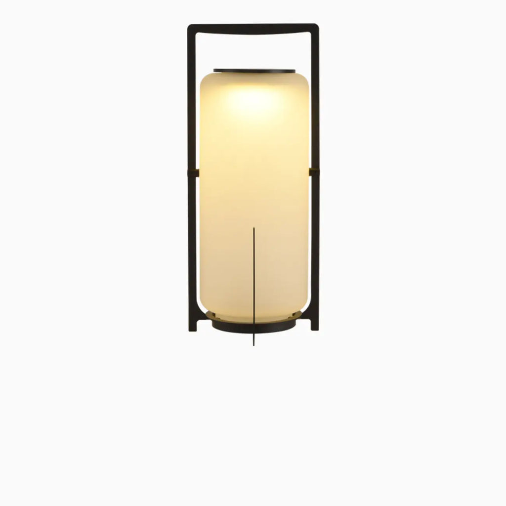 Portable Drum Solar Black Outdoor Post Lights