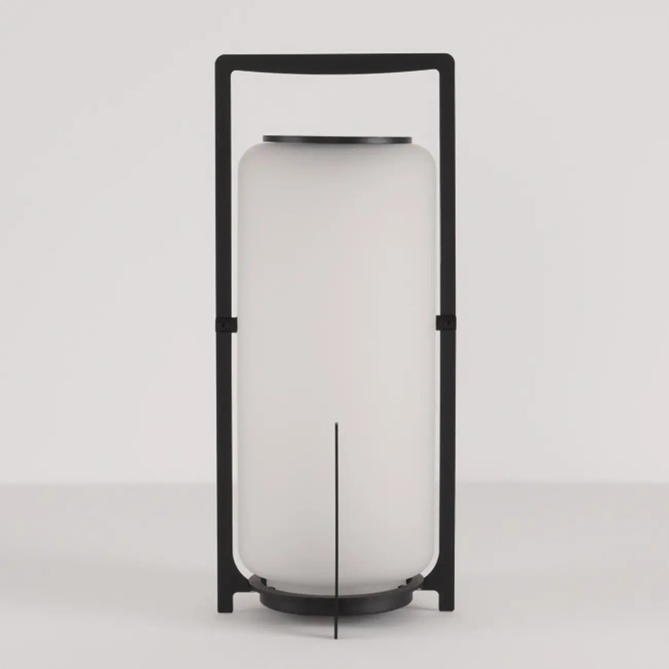 Portable Drum Solar Black Outdoor Post Lights