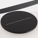 Portable Drum Solar Black Outdoor Post Lights