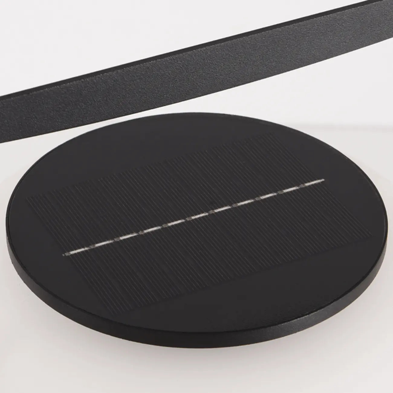Portable Drum Solar Black Outdoor Post Lights