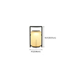 Portable Drum Solar Black Outdoor Post Lights