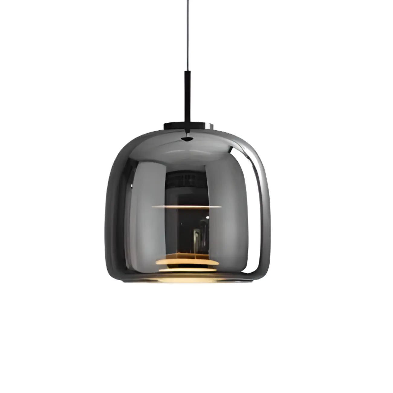 Dimmable Geometric Metal Glass LED Pendant Light