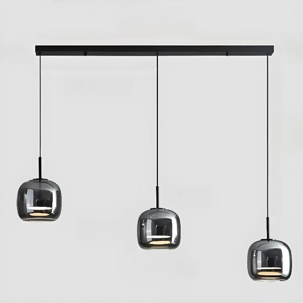 Dimmable Geometric Metal Glass LED Pendant Light