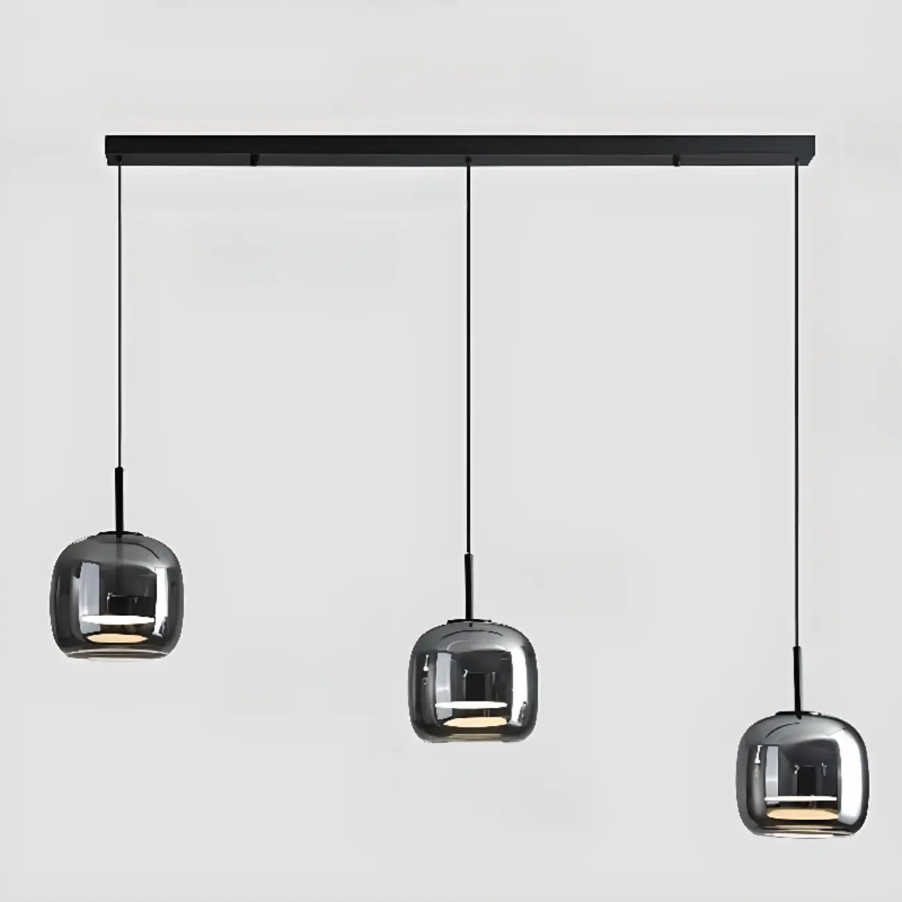 Dimmable Geometric Metal Glass LED Pendant Light