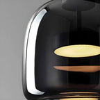 Dimmable Geometric Metal Glass LED Pendant Light