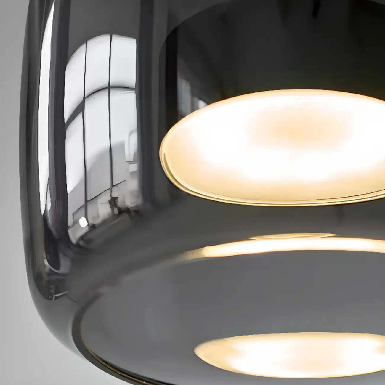 Dimmable Geometric Metal Glass LED Pendant Light