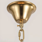 Elegant Floral Crystal Gold Adjustable Chandelier