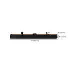 Minimalist Black Long Rectangular TV Stand with 4 Drawers