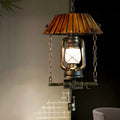 Rustic Brown Glass Pendant Light for Kitchen Island