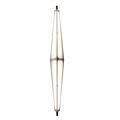 Modern Geometric White Acrylic LED Outdoor Wall Sconce