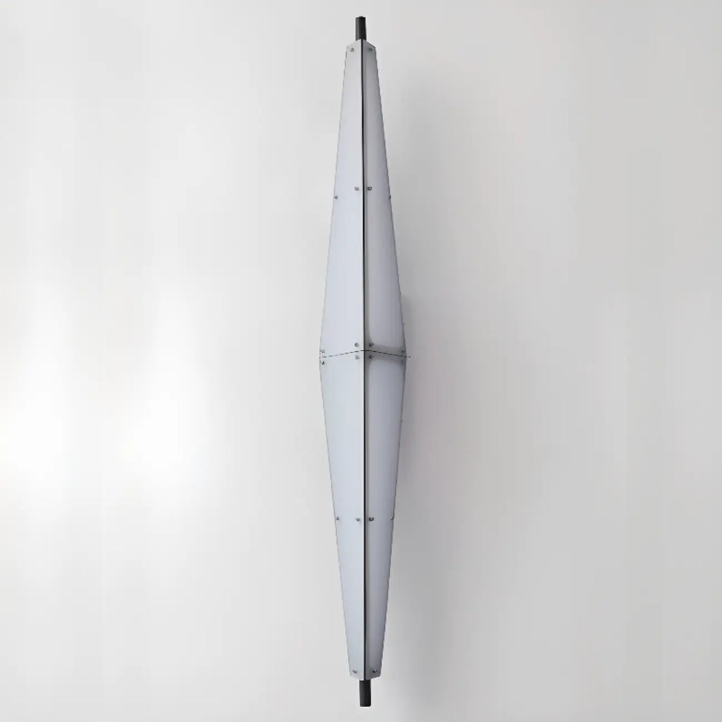 Modern Geometric White Acrylic LED Outdoor Wall Sconce