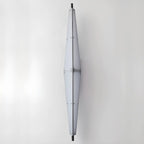 Modern Geometric White Acrylic LED Outdoor Wall Sconce