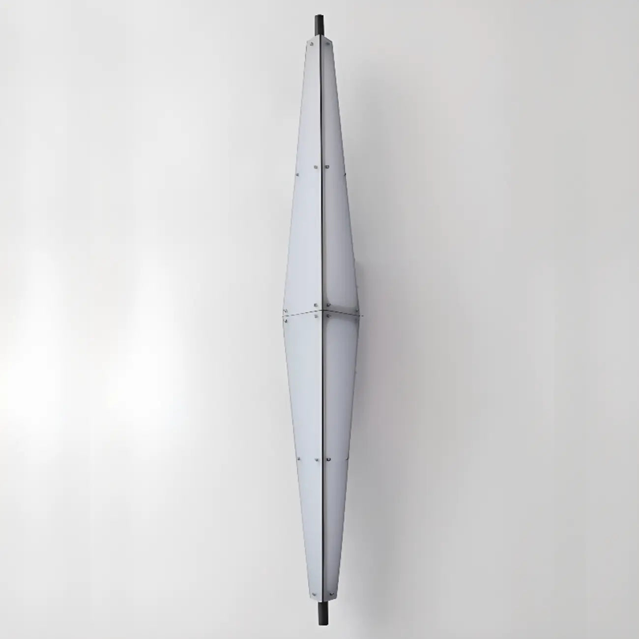 Modern Geometric White Acrylic LED Outdoor Wall Sconce