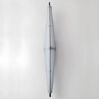 Modern Geometric White Acrylic LED Outdoor Wall Sconce