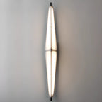 Modern Geometric White Acrylic LED Outdoor Wall Sconce