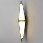 Modern Geometric White Acrylic LED Outdoor Wall Sconce