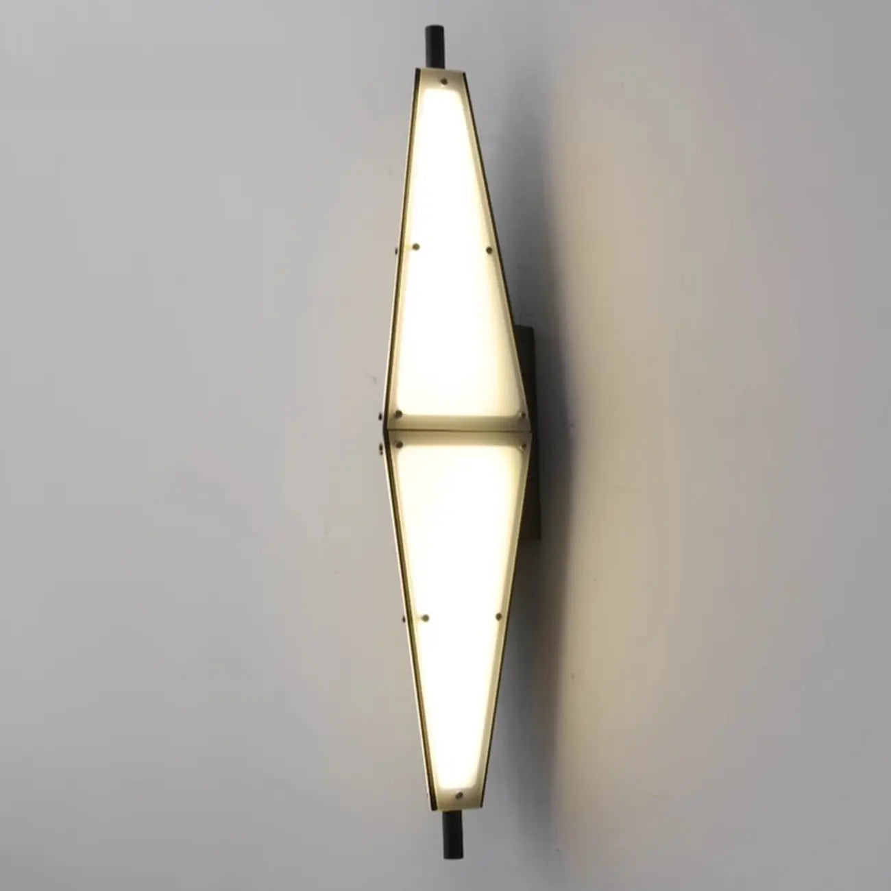 Modern Geometric White Acrylic LED Outdoor Wall Sconce