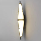 Modern Geometric White Acrylic LED Outdoor Wall Sconce