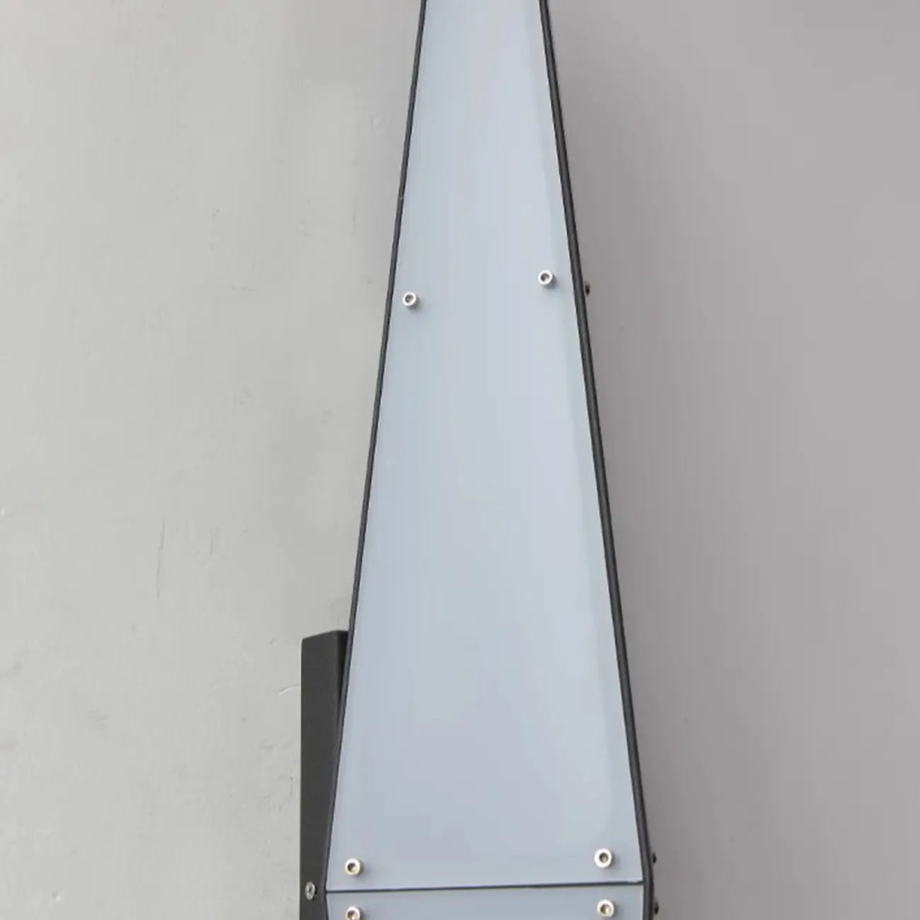 Modern Geometric White Acrylic LED Outdoor Wall Sconce