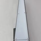 Modern Geometric White Acrylic LED Outdoor Wall Sconce